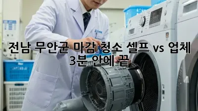 전남 무안군 마감 청소, 셀프 vs 업체? 3분 안에 끝! ✨